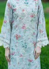 Sardinia Embroidered Lawn 3 Piece Unstitched Suit SRD25PL D-905 SILVER BUSH